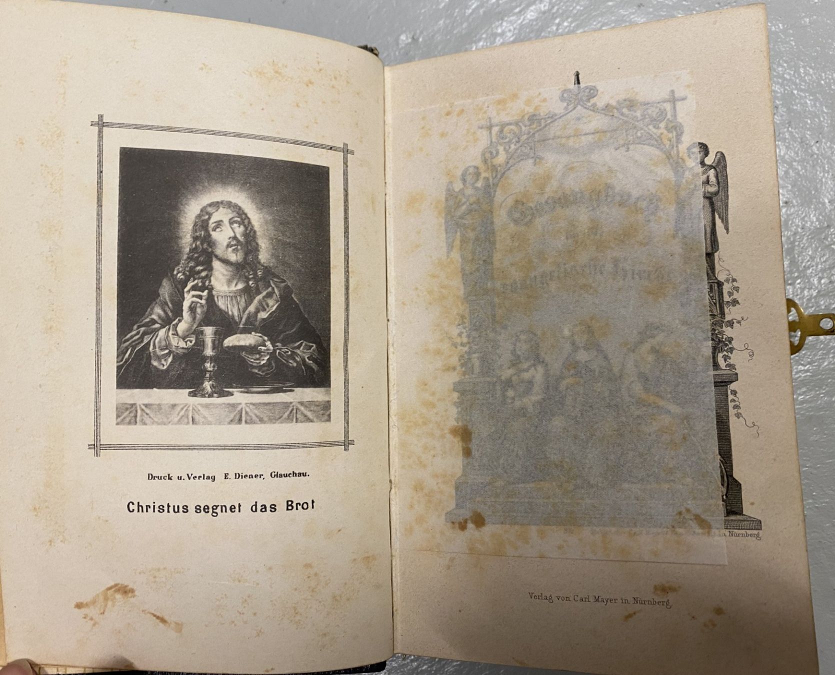 Libri: Antikes Gesangbuch mit Perlmuttverschluss von 1888 – Usato da Unterterzen venduto da bac_287t 2