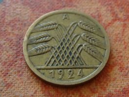 DEUTSCHLAND 5 RentenPfennig 1924  Deutsches Reich  (P)