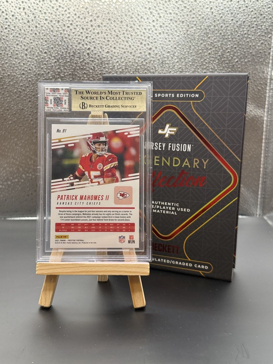 Panini Carte collezionabili: Patrick Mahomes II Jersey Fusion BGS 9.5 – Nuovo (secondo la descrizione) da Malters venduto da cap.design_ 1