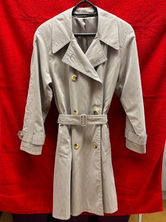 Edler Damen Trenchcoat, beige, Gr. M/40-Top für den Herbst