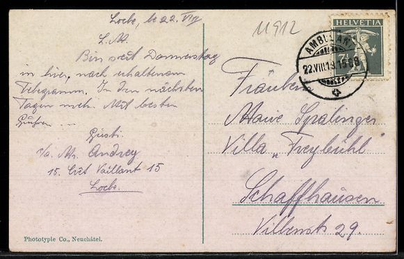 Cartoline postali: AK Le Locle, Le temple – Usato da Berlin venduto da bartko-reher 1