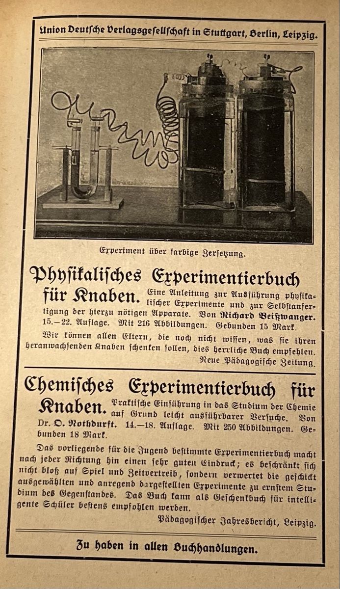Libri: Elektrotechnisches Experimentierbuch 1920 Jugendstil Technik – Nuovo (secondo la descrizione) da Oberhofen Thun'see venduto da SwissTreasure 9