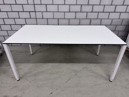 Weisser Fundermax Tisch, 160x80cm