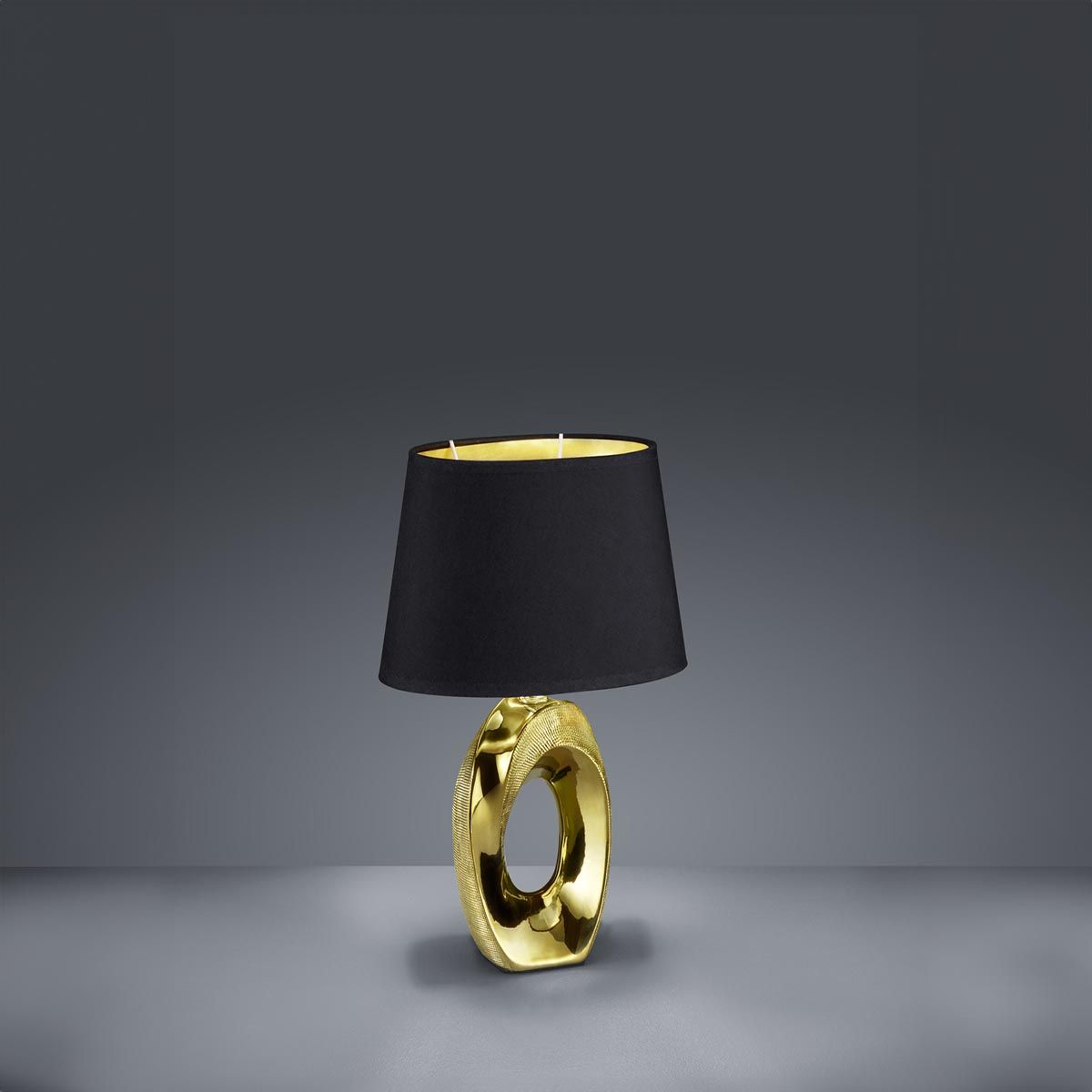 Lampade: Tischleuchte, Stoff, Keramik, 33 cm Höhe – Nuovo (secondo la descrizione) da Kreuzlingen venduto da Smart-Light