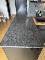Granit Arbeitsplatte Küche, Top Zustand, Grau-Schwarz!
