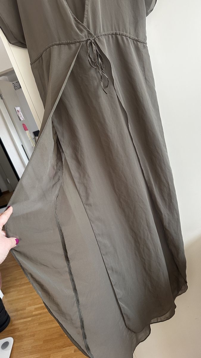 Zalando Kleider: Strandkleid Maxikleid, Khaki, Grösse L – Gebraucht aus Winterthur von -BeHappy24- 3