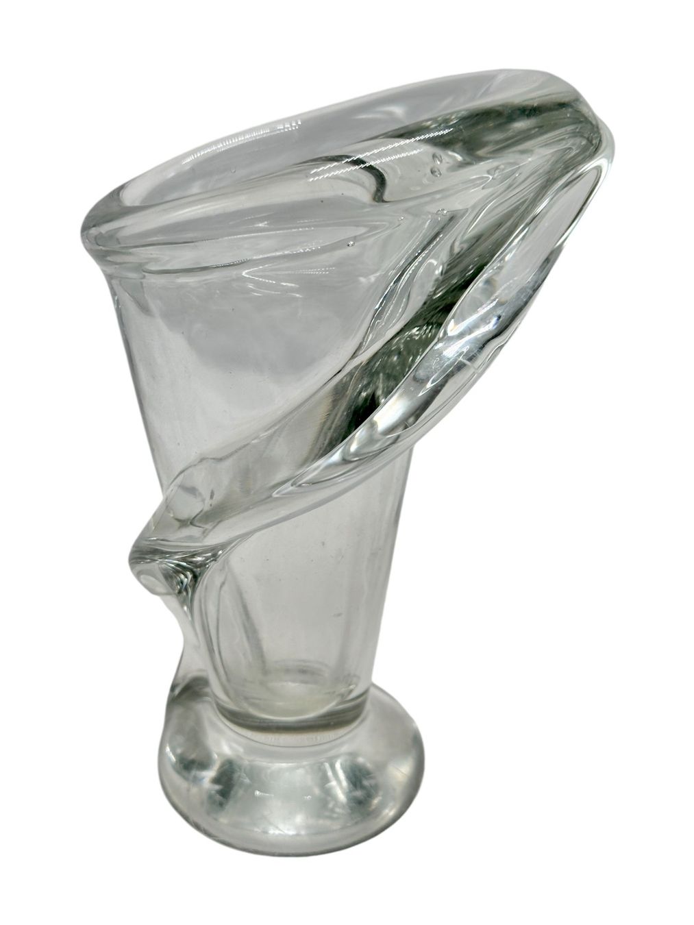 Vasi & Recipienti: Vase en cristal de Vannes Le Chatel Calla Lily – Usato da Morges venduto da 1tiquaire 8