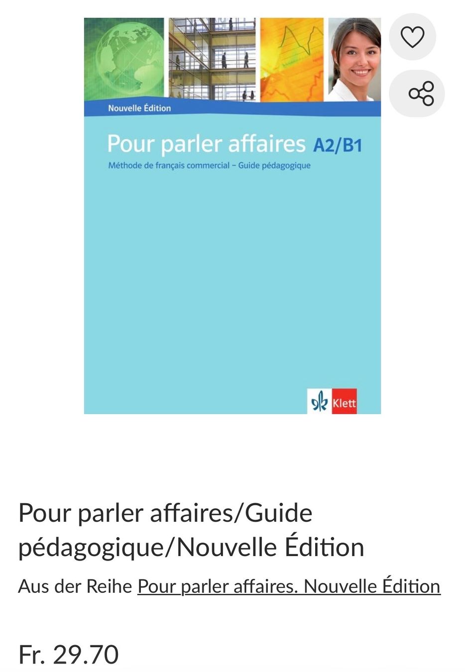 Libri: Pour parler affaires A2/B1 – Nuovo (secondo la descrizione) da Frutigen venduto da TechMerchant 1