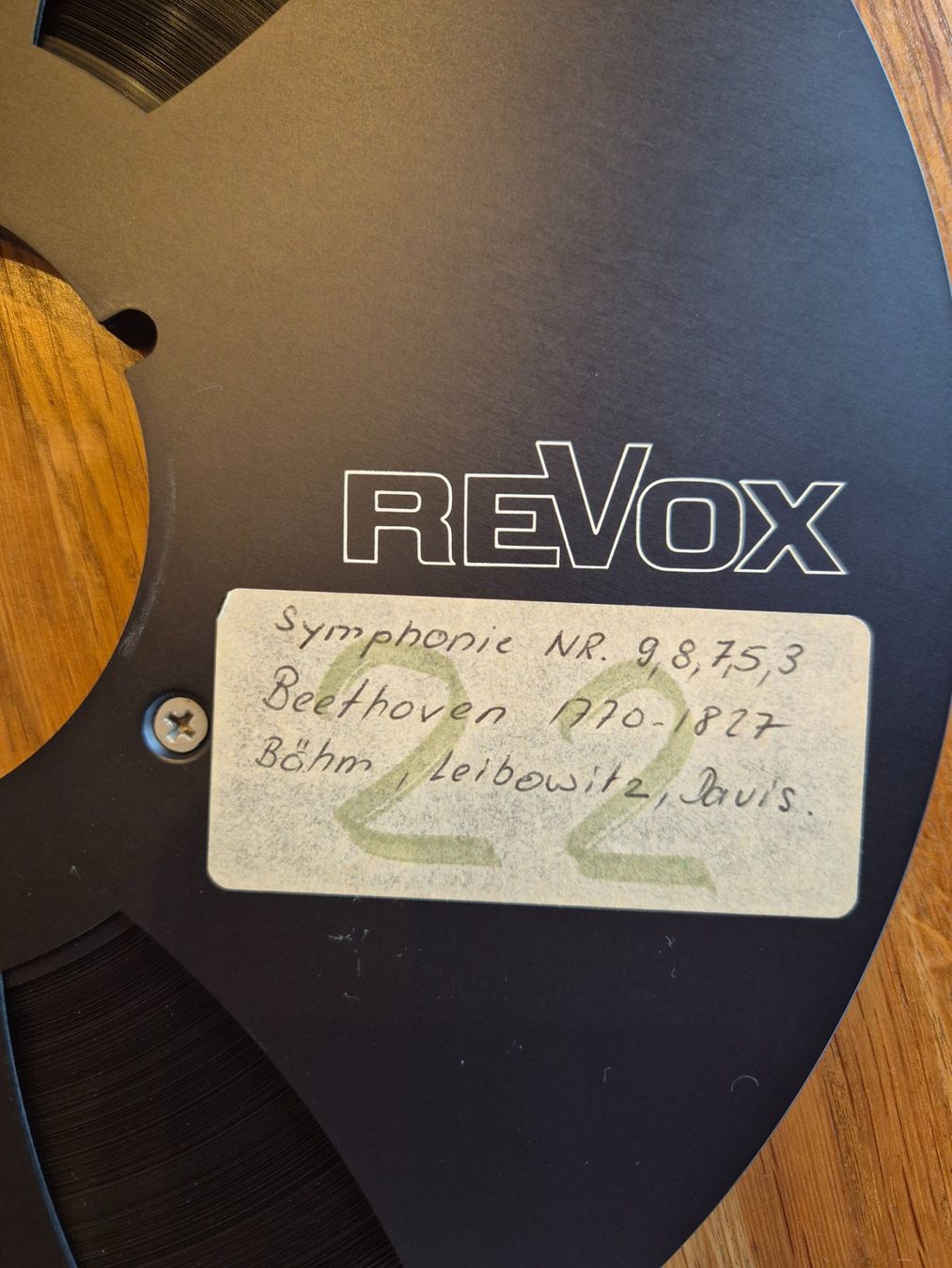 Revox Apparecchi a nastro: Revox Tonbandspule, Metal Schwarz – Usato da Winkel venduto da Heuresis 1