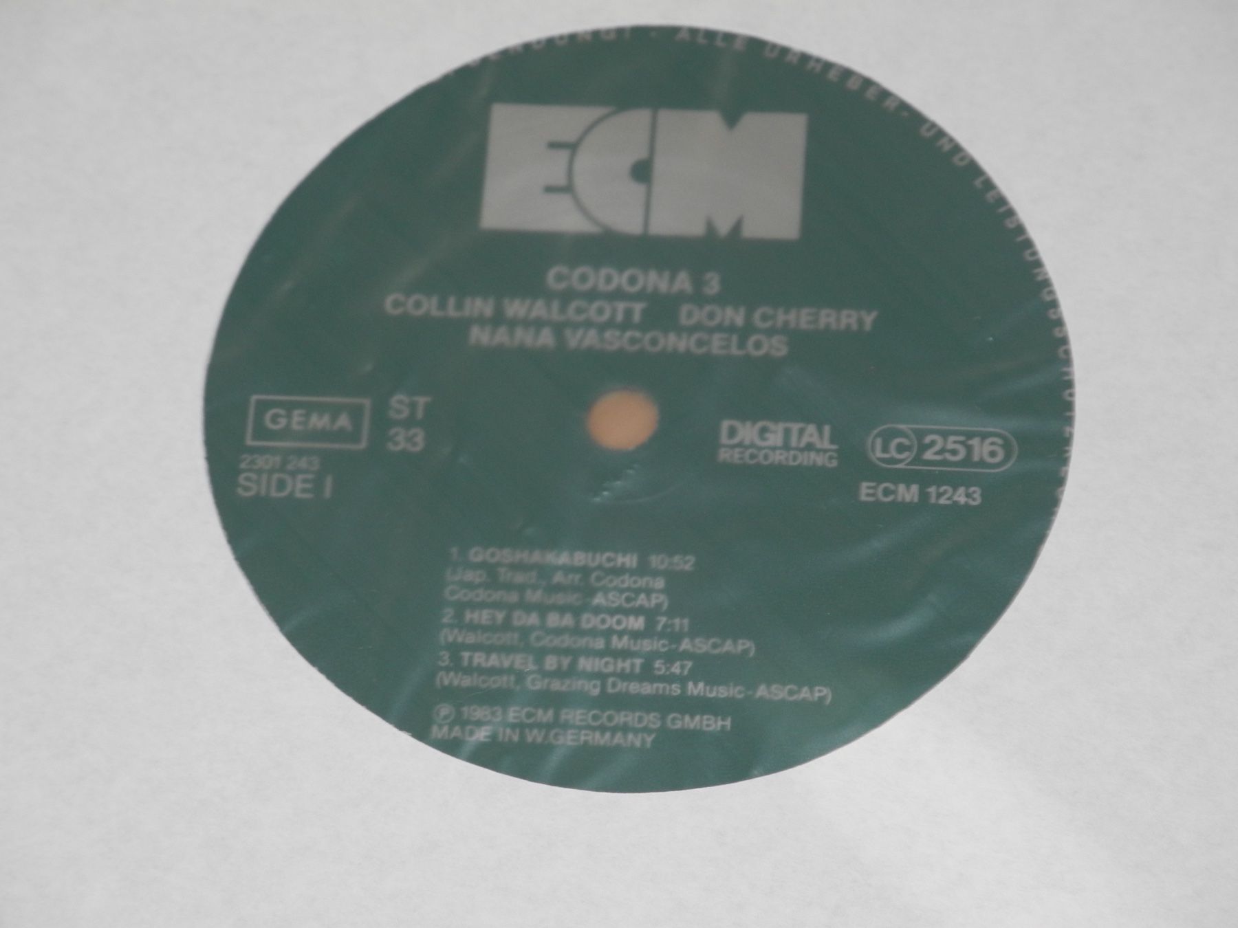 Schallplatten: COLLIN WALCOTT / DON CHERRY / NANA VASCONCELOS: CODONA 3 – Neu (gemäss Beschreibung) aus Fahrwangen von Swirl2 2