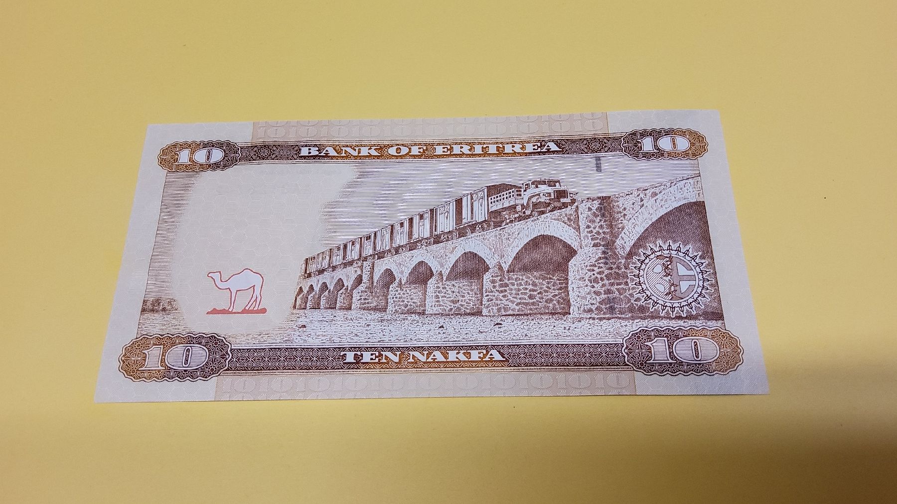 Banknoten: Eritrea 10 Nakfa 2012 – Neu und originalverpackt aus Herisau von Nluanalucas 1