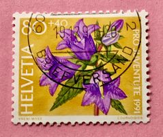 Nr.J 321 Glockenblume Pro Juventute GESTEMPELT 1991  