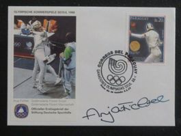 Ersttagsbrief Olymia Seoul 1988, Florett