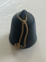 Glocke handgefertigt mit Schnur, dunkelgrau(S10)