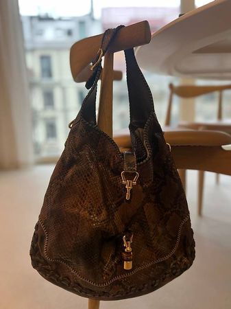 Gucci Jackie Python Boho Bag, wie neu