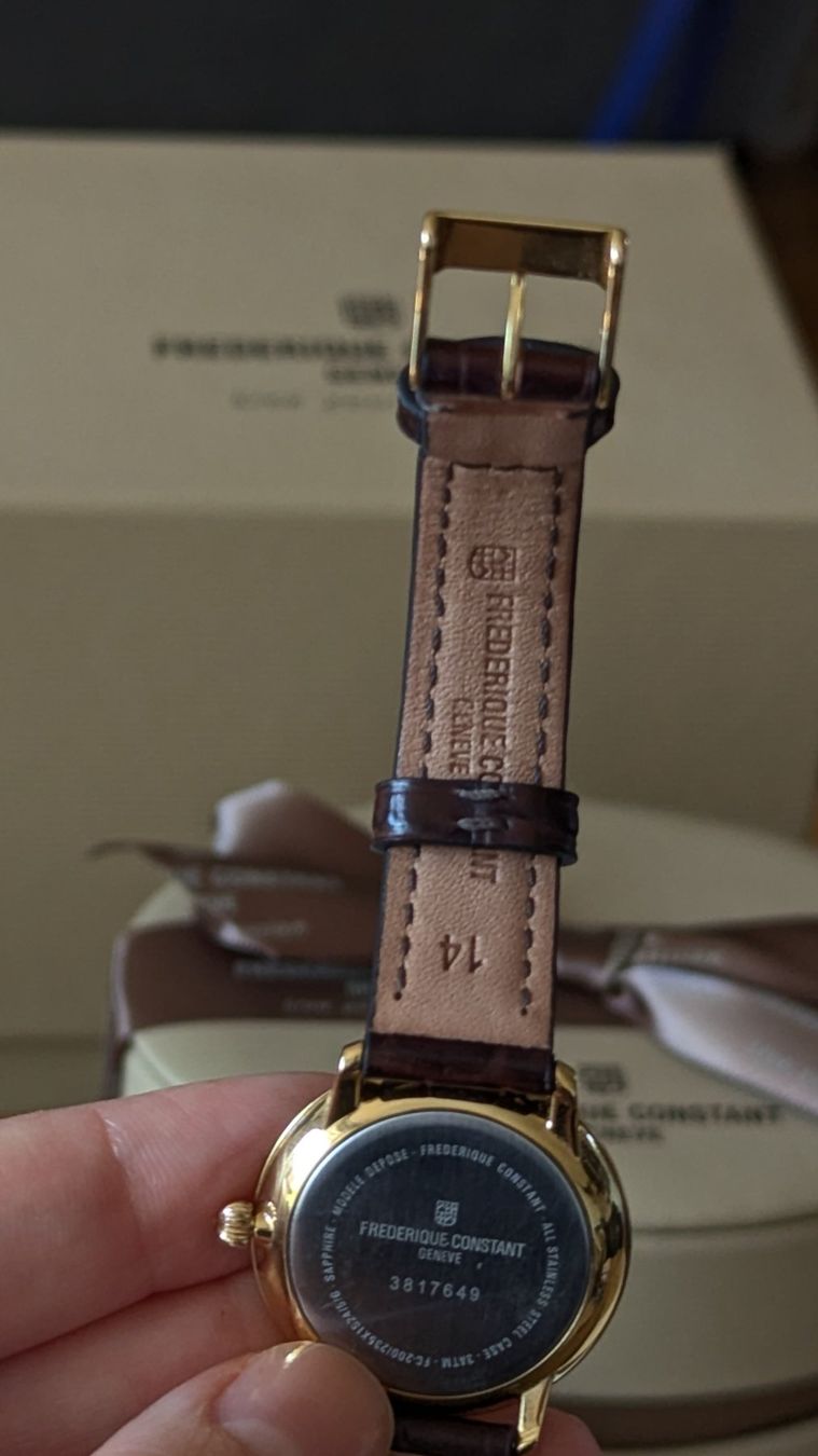 Frederique Constant Orologi: Frederique Constant Slimline Small Second Quarz Uhr full set – Usato da Zürich venduto da oschance 3
