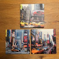 Bild New York City USA 3er Set je 20 x 20 cm