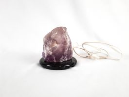 Amethyst-Steinlampe