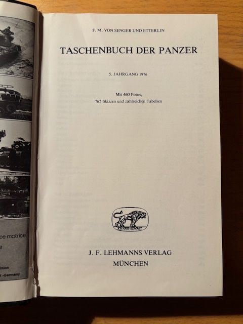 Libri: Taschenbuch der Panzer 1976 – Usato da Seon venduto da retep012 2