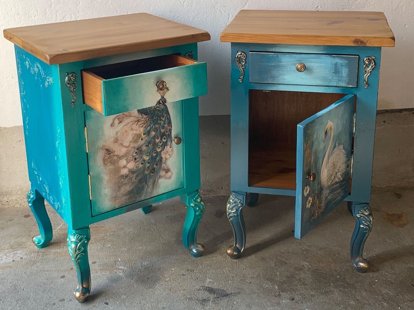 Comodini: Wunderschöne Set 2 Nachtische Unikat – Usato da Balgach venduto da Atelier-el-trastero 5