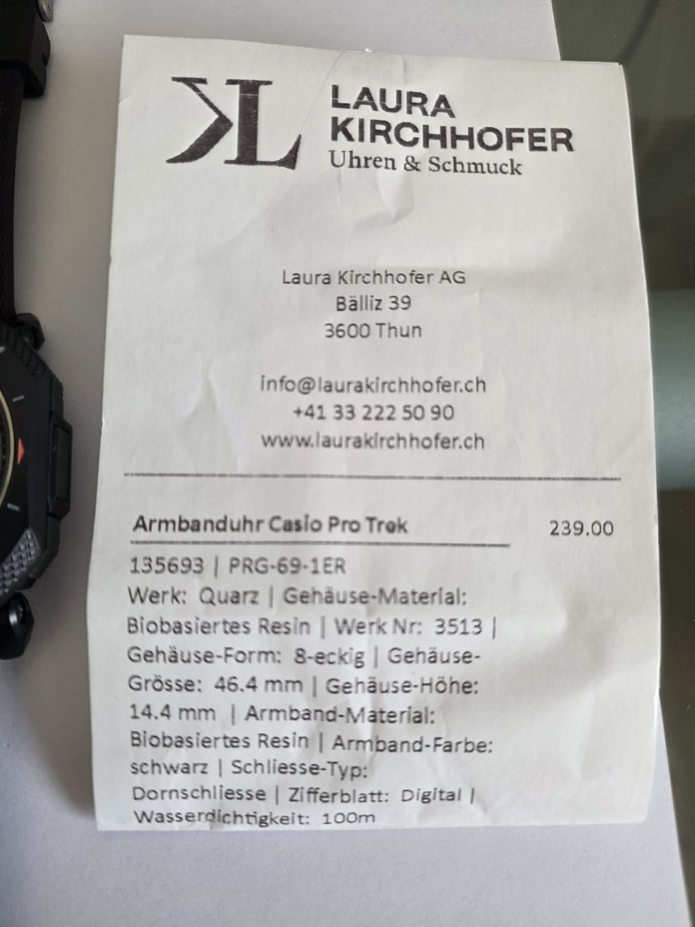Casio Uhren: Casio PRO TREK TRIPLE SENSOR NEUVE – Neu (gemäss Beschreibung) aus Romanens von wba_gxh9 3