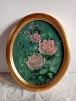 Romantisches Rosenbild von Eduard Kurti Gold-Rahmen Limited