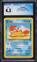 1999 Pokemon Fossil Krabby #51 CGC 4.5 VGEX+
