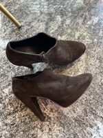 High Heel Navy Boot, Wildleder braun