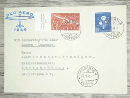 TR105 Enveloppe Suisse + Timbre 1946