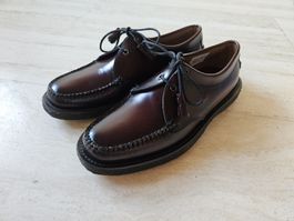G.H. Bass Weejuns Moc Toe – Burgundy Crêpe-Sohle – Gr. 44.5