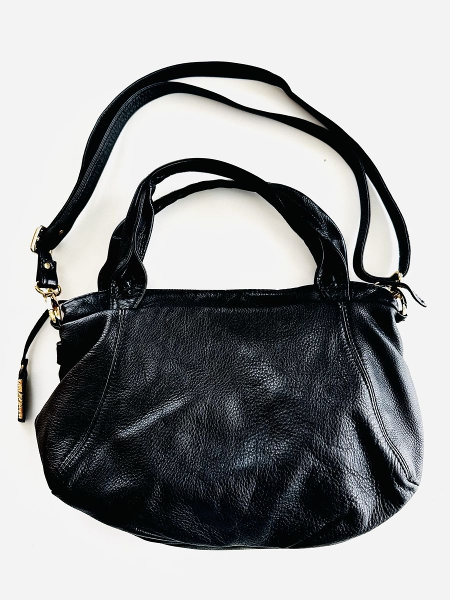 Borse da donna: DEL CONTE schwarze Leder Handtasche / Schultertasche – Usato da Zürich venduto da BLAU.blue 1