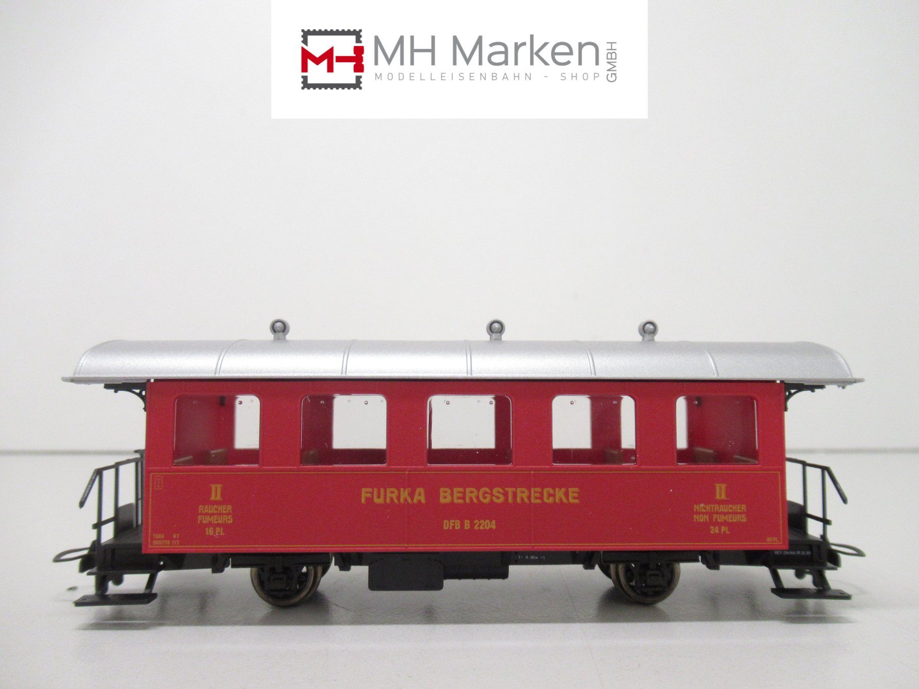 Bemo Modellini di ferrovie: Bemo 2339 286 Zweiachser 2. Klasse der DFB DC/GS H0m – Usato da Basel venduto da mhmarken