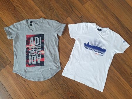 Sport Shirt  Adidas + GRATIS-Kult-Shirt - Gr. 158
