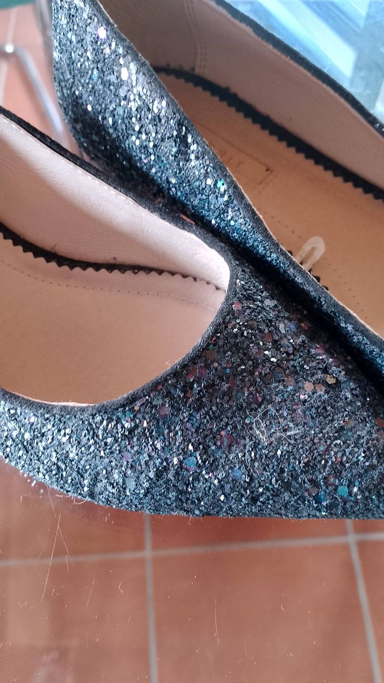 Esprit Damenschuhe: Esprit Pumps. Dunkelblau Glitzeroptik – Neu (gemäss Beschreibung) aus Mesocco von tri_y8km 1