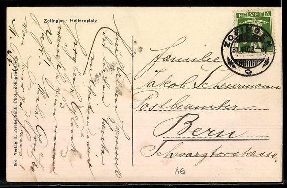 Cartoline postali: AK Zofingen, Heiternplatz – Usato da Berlin venduto da bartko-reher 1