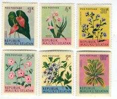 Briefmarken "Blumen". Republik Maluku Selatan