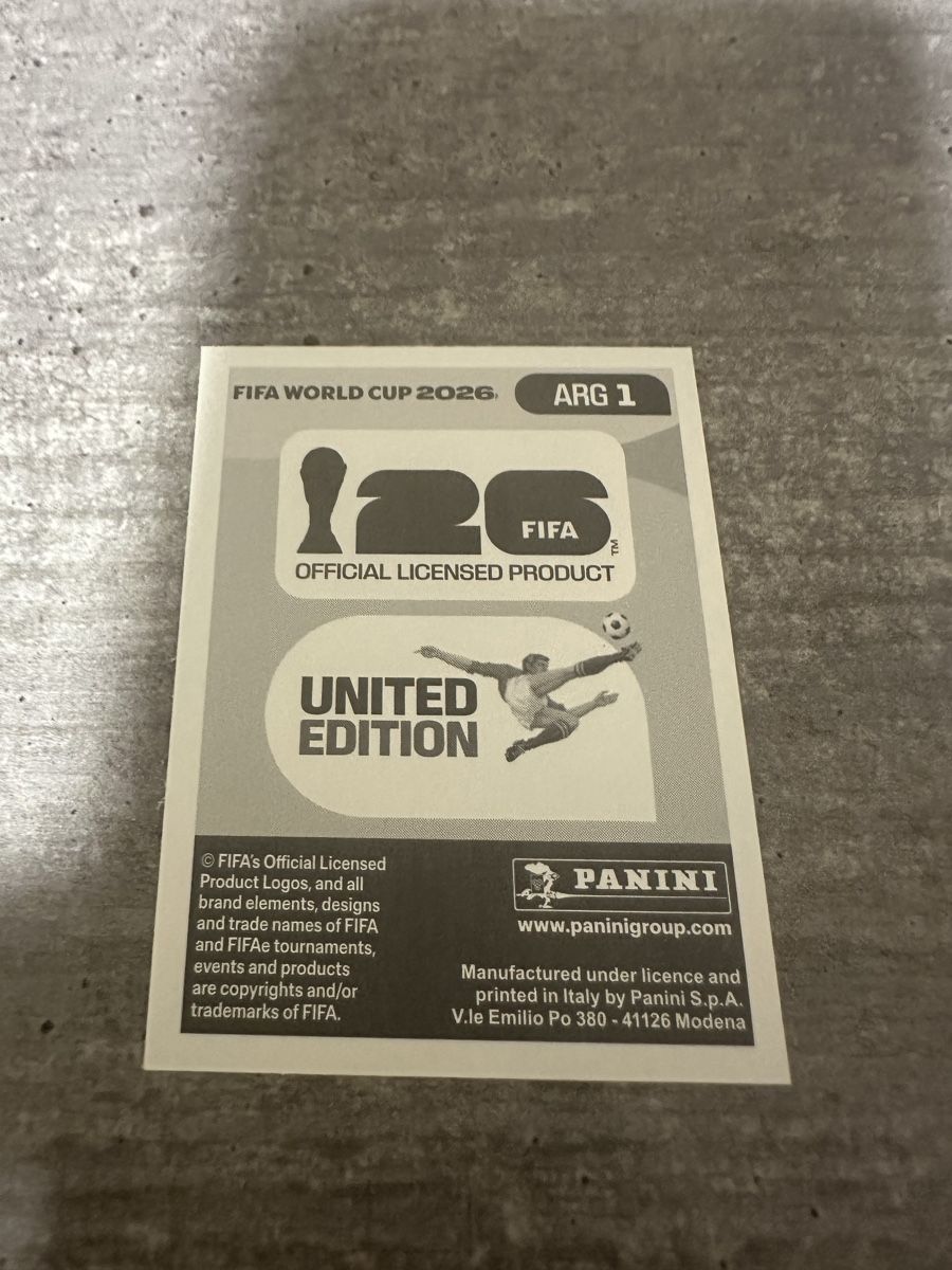 Panini Carte collezionabili: ARG 1 , FIFA WORLD CUP 2026 PANINI  – Nuovo (secondo la descrizione) da Frauenfeld venduto da 1PegPeg1 1