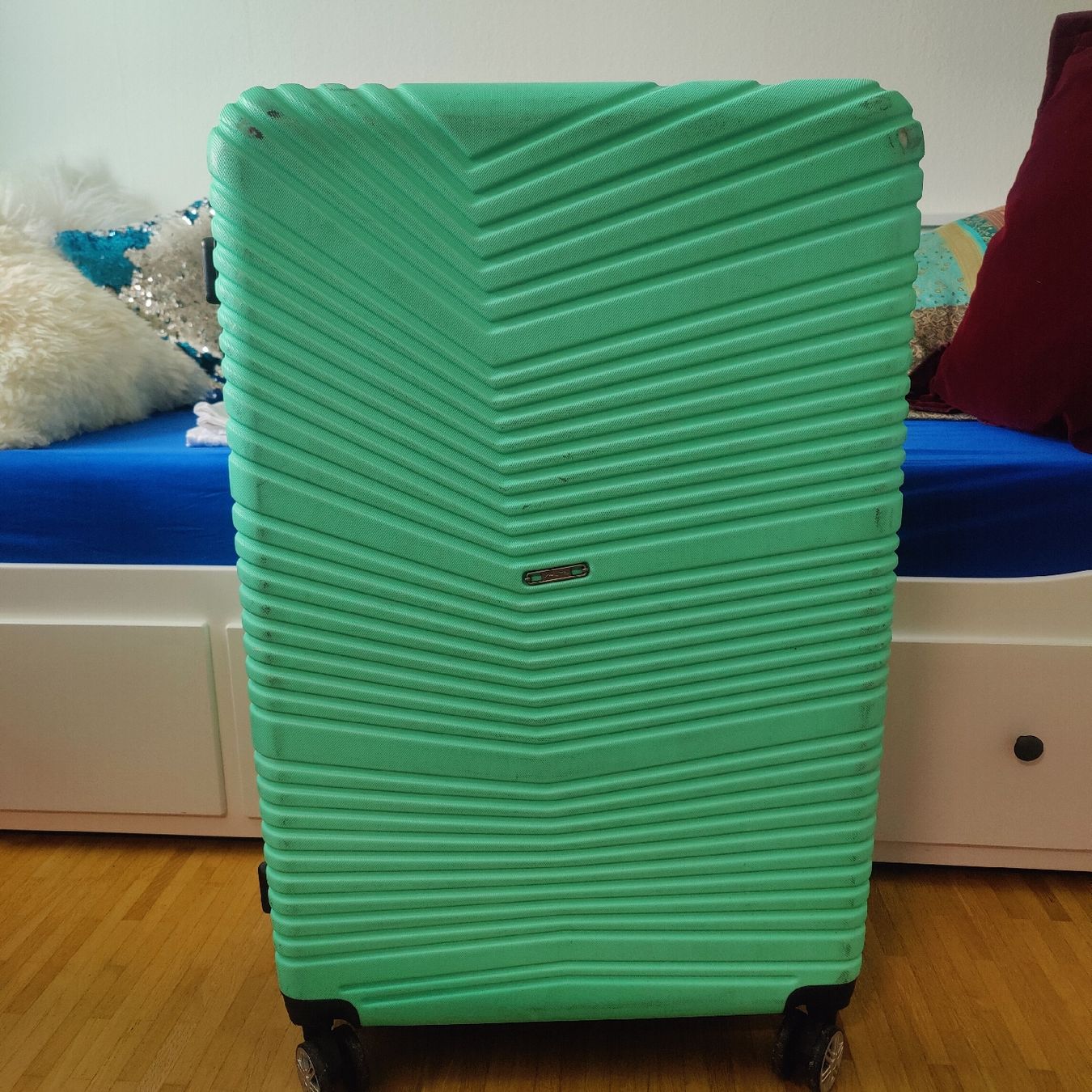 Valigie: Mint Green Hardshell Suitcase - Perfect for Summer Travel! – Usato da Effretikon venduto da wie_p8sj 3