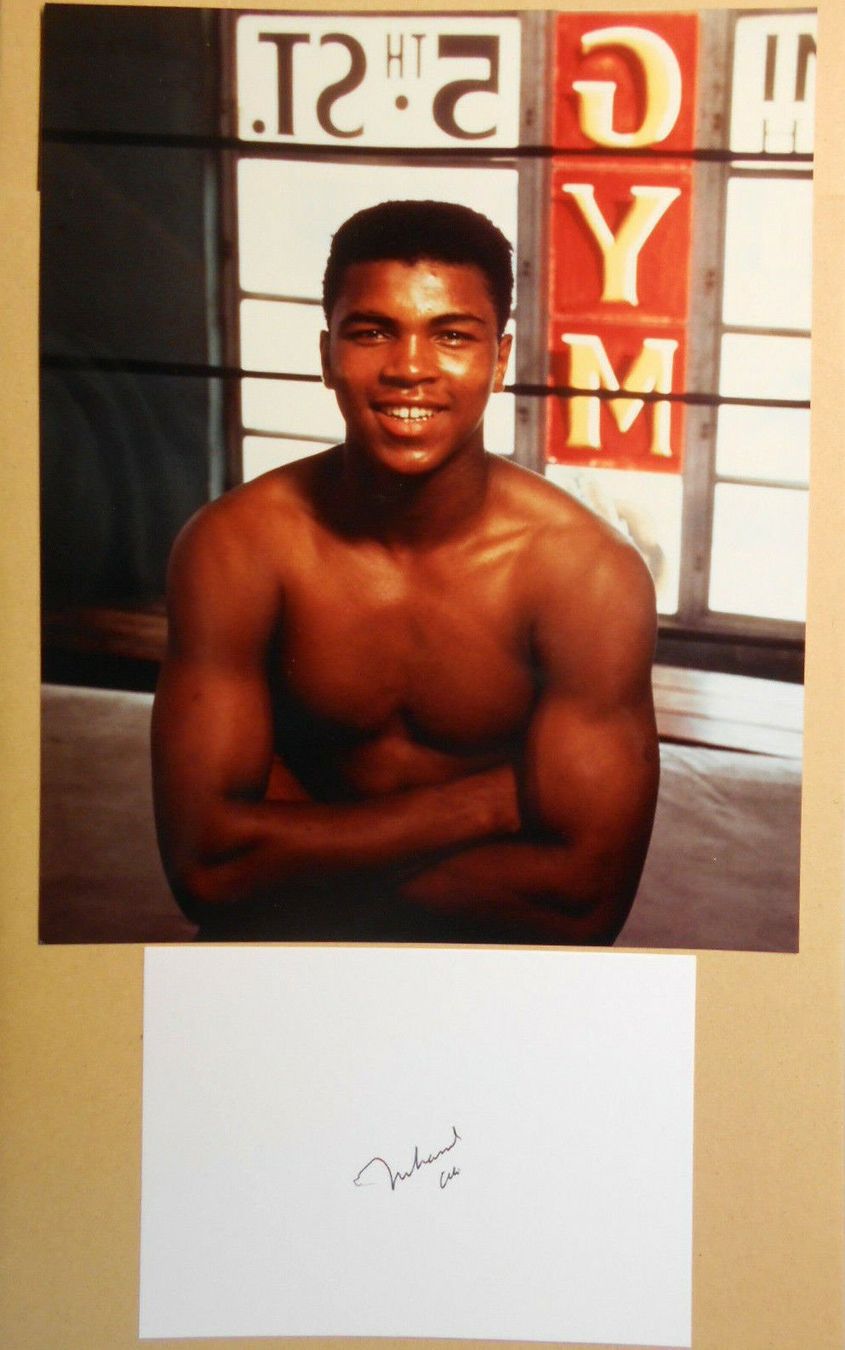 Autogramme: MUHAMMAD ALI († 2016)- Passepartout – Gebraucht aus Egg b. Zürich von Dbunny 1