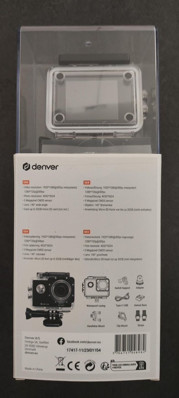 Denver Action Cam: Denver Action-Cam ACT-5051W 30p, Bluetooth, WLAN – Neu und originalverpackt aus merishausen von hidee 4