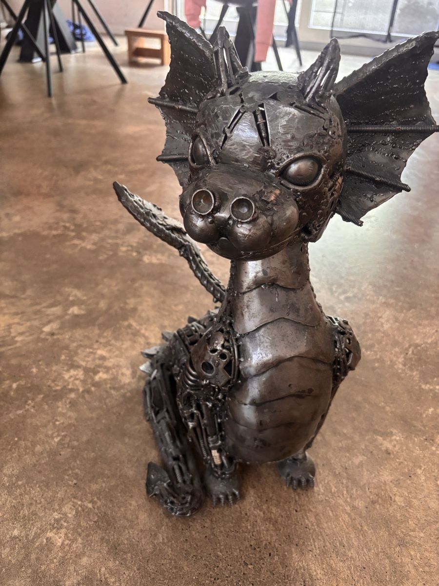 Skulpturen & Statuen: Skulptur Drache Metal – Neu (gemäss Beschreibung) aus Anglikon von Zwergli_92 1