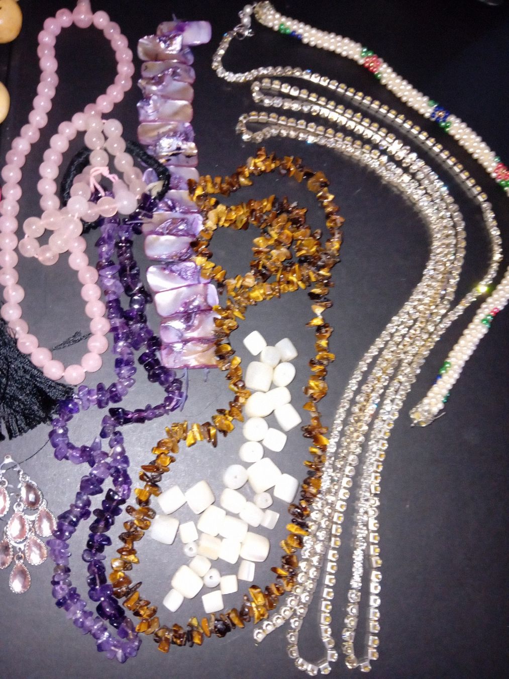 Altri gioielli: lotto gioielli e materiali semipreziosi  per bijoux – Difettoso da Biasca venduto da Old_6blh 1
