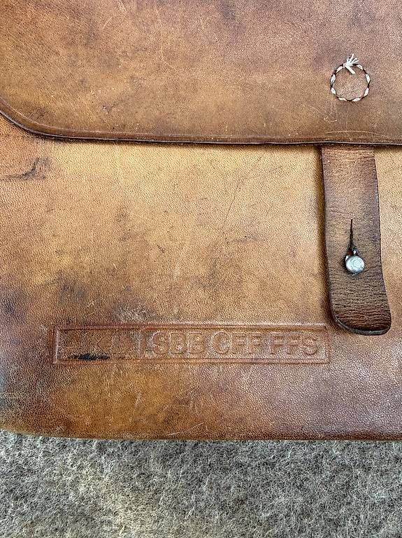 SBB/CFF/FFS Taschen: Sacoche en cuir CFF – Gebraucht aus Fribourg von Ardoffel 1