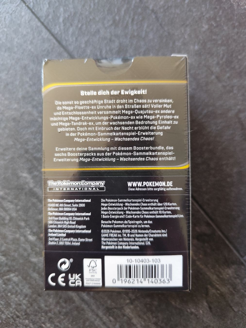 Pokémon Carte collezionabili: Pokemon Waschsendes Chaos Bundle DE OVP  – Nuovo e nell'imballaggio originale da Sissach venduto da Akimbaro 1