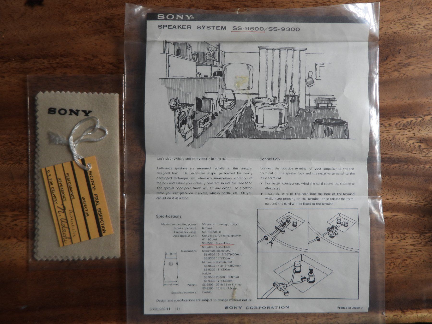 Sony Casse acustiche: Sony SS-9500 Bongo/Conga Lautsprecher/Design Hocker 70's – Usato da Tavannes venduto da jimananas 8