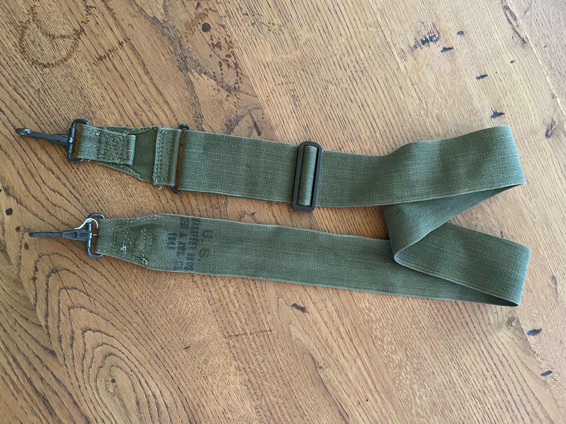 US Army Uniformi: Original WW2 us Army General Purpose Strap – Usato da Oberbütschel venduto da Woodie2005 1