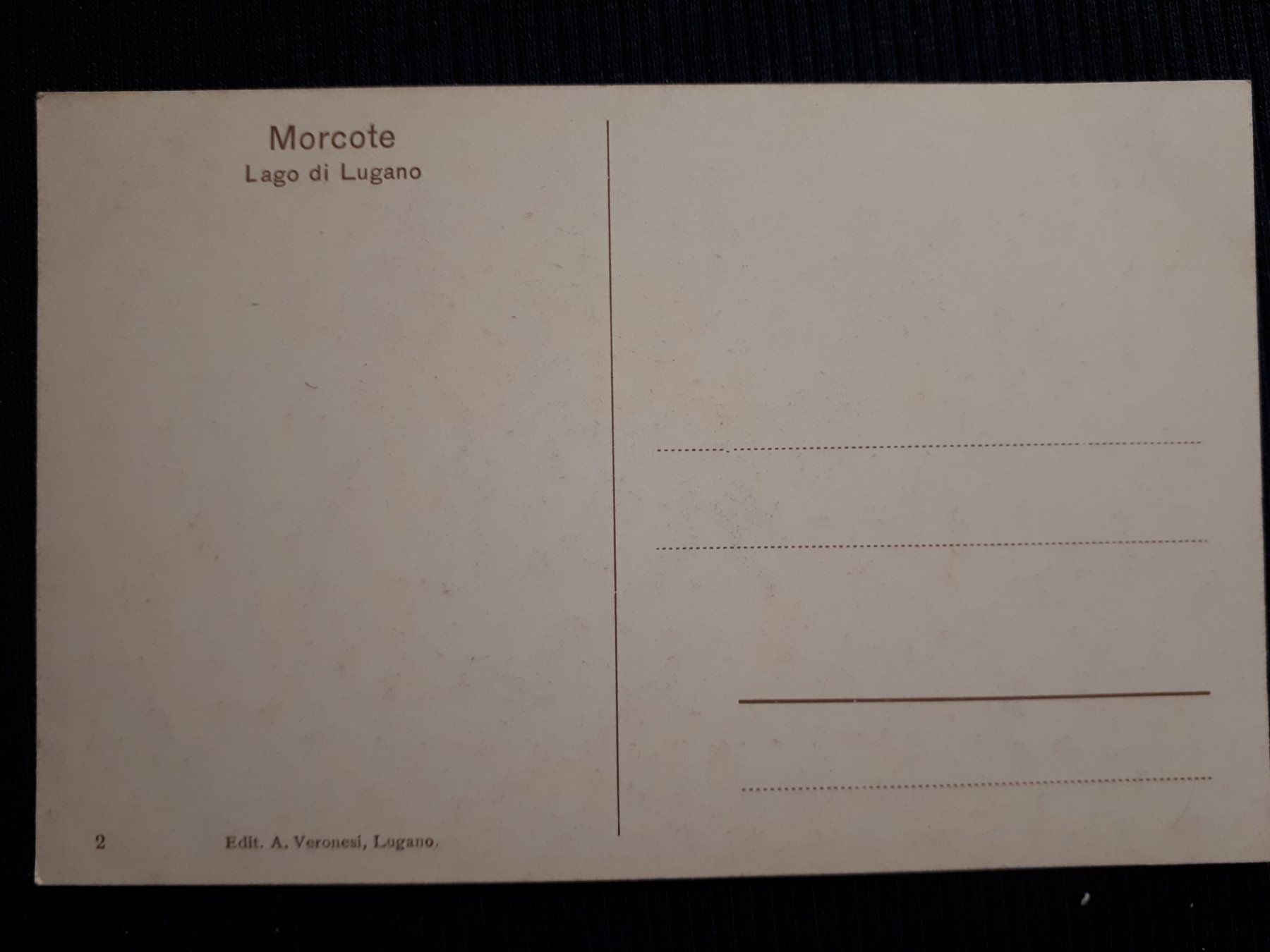 Cartoline postali: MORCOTE – Usato da Ponto Valentino venduto da giorgia06 1