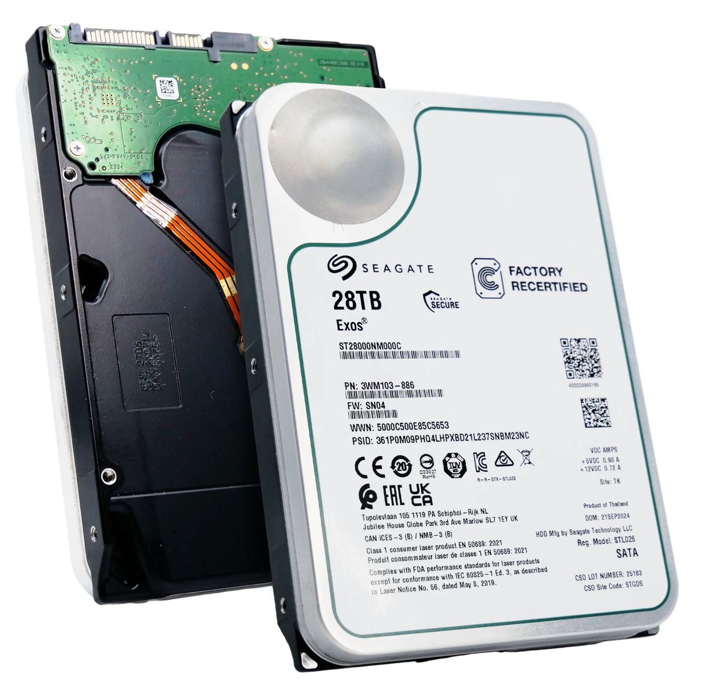 Seagate Dischi rigidi: Seagate Exos 28TB HDD CMR SATA – Usato da Uster venduto da rudi-ruessel