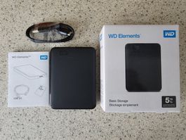 Externe 2,5“ Harddisk 5 Terabyte USB 3 - Western Digital