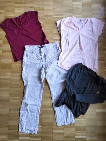 Gepflegtes Kleiderpaket mit Leinenhosen, Gr. S/38